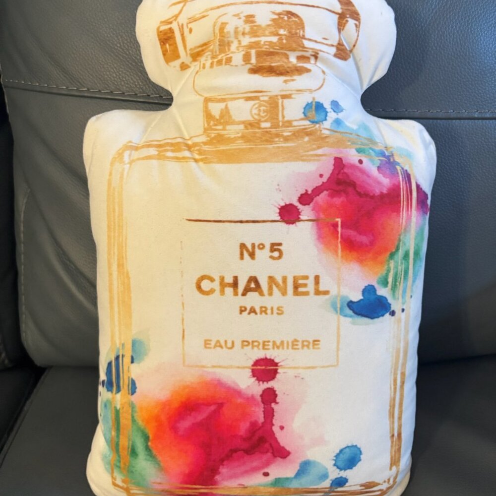 Chanel No. 5 Multicolor Decorative Pillow - Picture 2 of 6